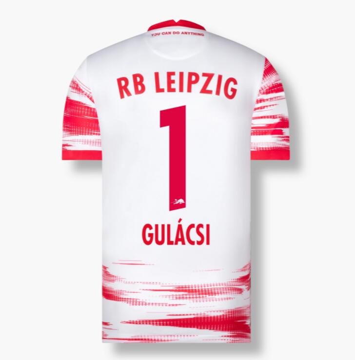 2021/22 RB Leipzig Home Kit Soccer Jersey GULÁCSI 1 printing